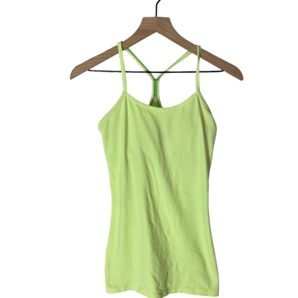 Lululemon Racer Back Tank with padding size 6 Limon color